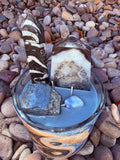 Ying & Yang Frequency Crystal Candle Moonlight Reiki Blessed by Queen