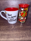 Grinch "How The Grinch Stole Christmas" Mug & Jelly Belly 49 Flavors