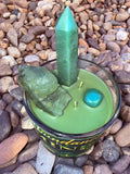 Abundance is MINE Crystal Candle Reiki Blessed by Queen