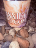 Anxiety Be Gone Crystal Candle Reiki Blessed by Queen