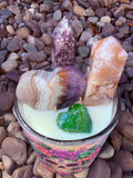 Day Of The Dead #7 Crystal Candle Moonlight Reiki Blessed by Queen