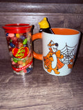 Tigger and Pooh Halloween Mug & Jelly Belly 49 Flavors Bundle