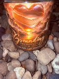 Grounding Frequency Crystal Candle Moonlight Reiki Blessed by Queen