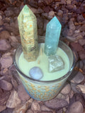 333 BODY MIND SPIRIT Crystal Candle Reiki Blessed by Queen