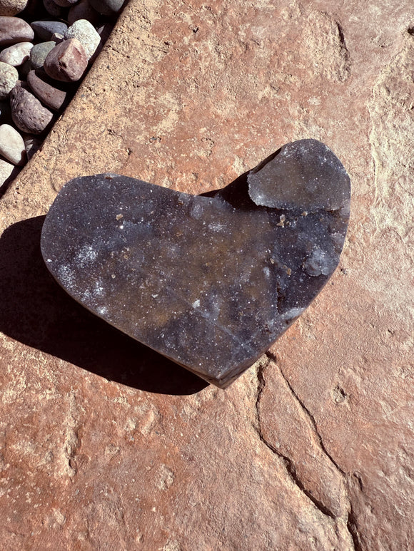 Sphalerite Crystal Heart From Australia  #1 - Double Sided