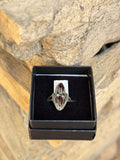 Garnet Crystal 925 Sterling Silver Ring Size 8 From Madagascar - Only 1 Available