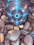 Removing Evil Eye One Day at a Time ! Crystal Candle Moonlight Reiki Blessed by Queen