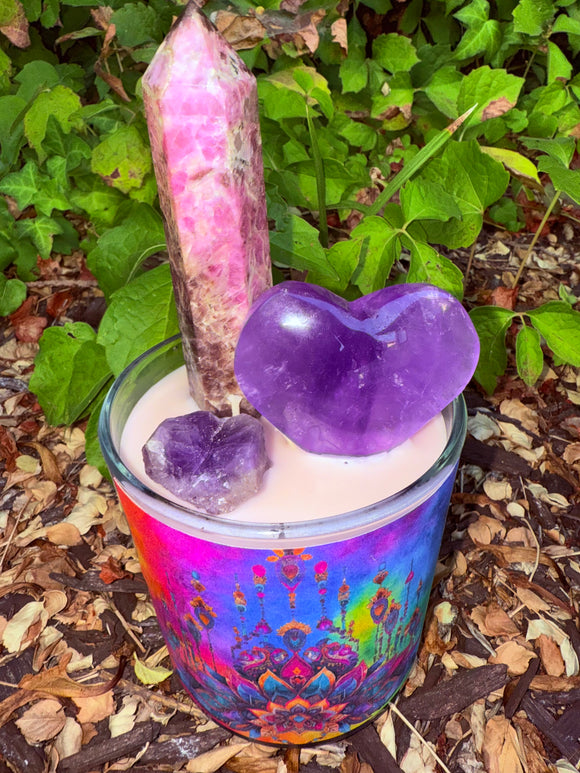 Heal My Heart 💜 Crystal Candle Reiki Blessed by Queen Charged Under The New Moon In Aquarius & Lions Gate 8:8 Portal