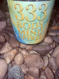 333 BODY MIND SPIRIT Crystal Candle Reiki Blessed by Queen