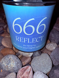 666 Reflect Crystal Candle Reiki Blessed by Queen Under The 12:12 Portal