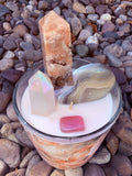 Self Love Is Love Crystal Candle Moonlight Reiki Blessed by Queen
