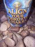 Align your Third Eye Chakra Crystal Candle Reiki Blessed by Queen