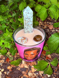Queen’s Meditation Custom Candle To Be Used On Live Nightly For Meditation Queen’s Meditation Custom Candle To Be Used On Live Nightly For Meditation Charged Under The New Moon in Leo & Reiki Blessed by Queen