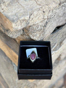 Rhodonite Crystal 925 Sterling Silver Ring Size 8 From Australia - Only 1 Available