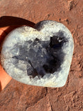 Celestite Crystal Heart #1 Reiki Blessed by Queen