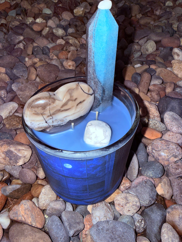 Protection From Nightmares Crystal Candle Reiki Blessed by Queen