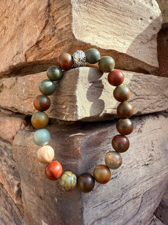 Picasso Jasper Crystal Bracelet