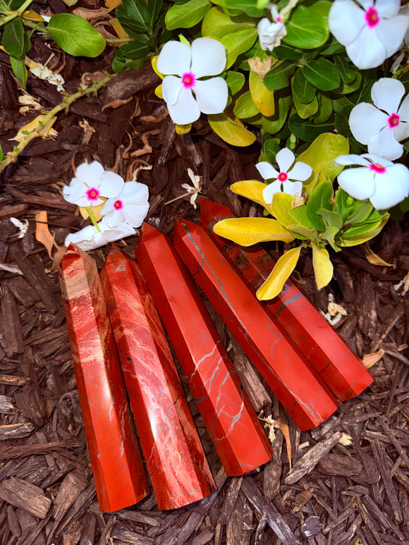 Red Jasper Tower From Argentina