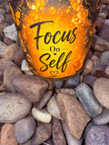 Focus On Self Crystal Candle Reiki Blessed by Queen