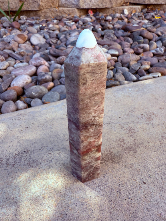 Pink Tourmaline Crystal Tower #4 Charged Under The New Moon in Leo & Reiki Blessed by Queen