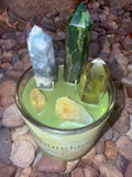 Abundance is Mine Crystal Candle Reiki Blessed by Queen