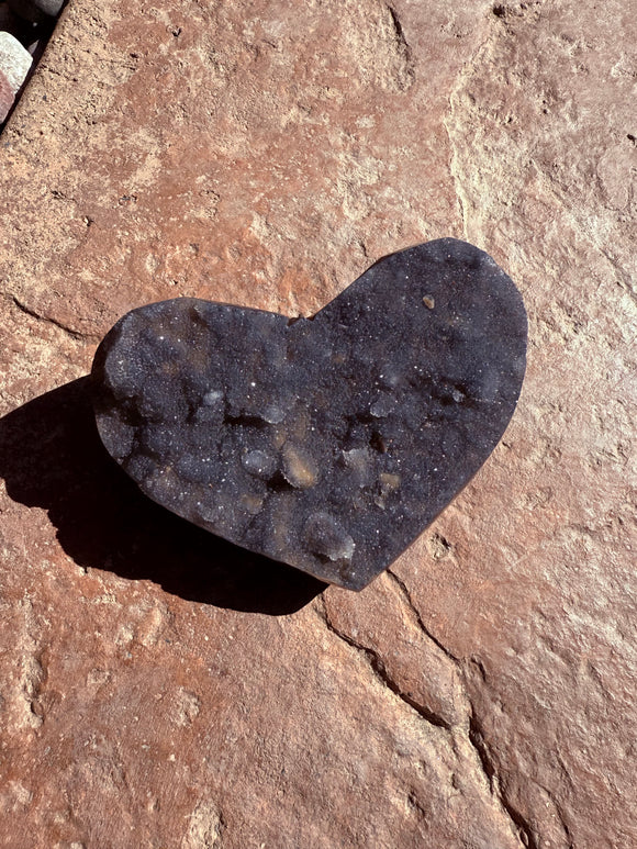 Sphalerite Crystal Heart From Australia #4 - Double Sided