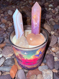 222 Crystal Candle Reiki Blessed by Queen