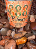 888 Balance Crystal Candle Reiki Blessed by Queen