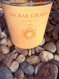 Sacral Chakra Crystal Candle Reiki Blessed by Queen