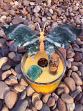 Ground My Energy Crystal Candle Reiki Blessed by Queen