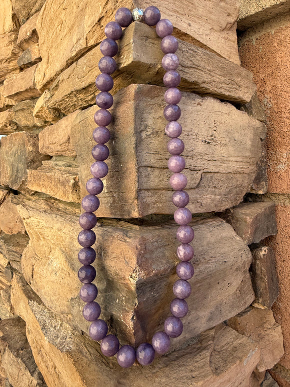 Lepidolite (Anger,Bi-Polar,ADHD Relief) Crystal Necklace+ bracelet  From Brazil