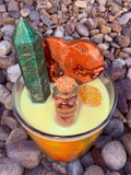 Align Your Chakras (Heart/Sacral/Solar Plexus) Crystal Candle Reiki Blessed by Queen