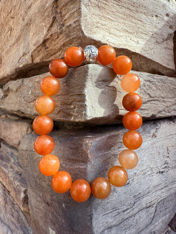 Orange aventurine Crystal Bracelet