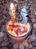 Root Chakra Healing Crystal Candle Reiki Blessed by Queen