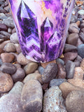 Calm My Anxiety Crystal Candle Reiki Blessed by Queen