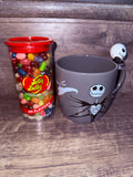 Jack and Sally Mug & Jelly Belly 49 Flavors Bundle