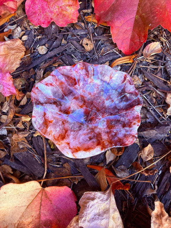 Fire Quartz Crystal Dish From Brazil #4