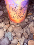 Let Go of Control Crystal Candle Reiki Blessed by Queen