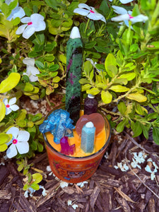 Day of the Dead #15 Crystal Candle Reiki Blessed by Queen