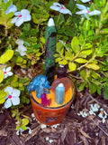 Day of the Dead #15 Crystal Candle Reiki Blessed by Queen