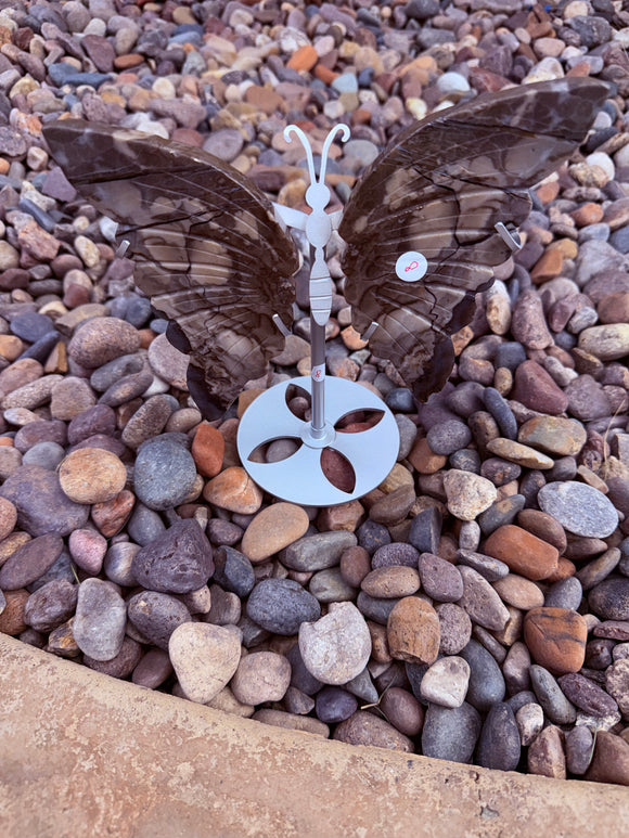 Volcanic Agate Crystal Butterfly Crystal #2 Reiki Blessed by Queen