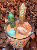 888 Balance Crystal Candle Reiki Blessed by Queen