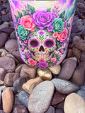 Day Of The Dead #7 Crystal Candle Moonlight Reiki Blessed by Queen