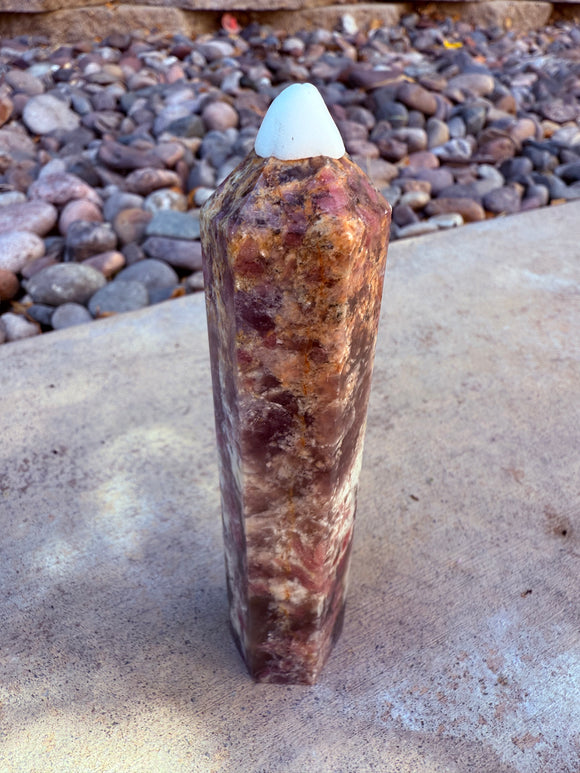 Pink Tourmaline Crystal Tower #1 Charged Under The New Moon in Leo & Reiki Blessed by Queen