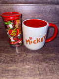 Mickey Gingerbread Holiday Mug & Jelly Belly 49 Flavors
