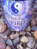 Protect My Spirit Crystal Candle Reiki Blessed by Queen