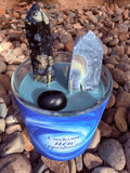 I Welcome New Opportunities Crystal Candle Reiki Blessed by Queen