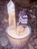 Anxiety Be Gone Crystal Candle Reiki Blessed by Queen