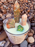 I Release Worry and Welcome Peace Crystal Candle Reiki Blessed by Queen