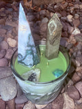 777 Crystal Candle Reiki Blessed by Queen